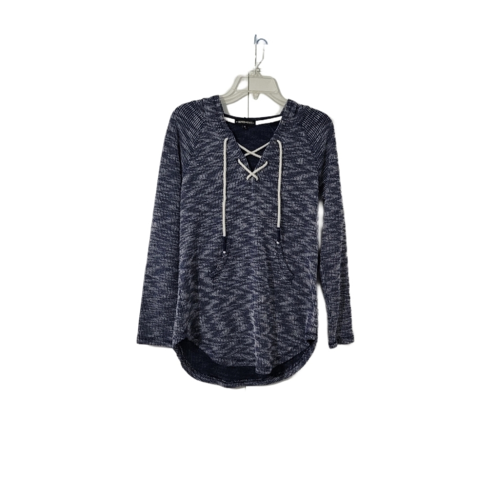 Inspired Hearts Women's M Tunic Hoodie Top Blue
